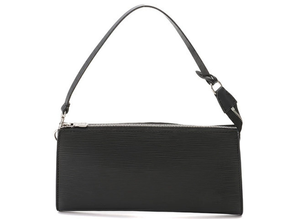 LOUIS VUITTON Pochette Accessoires Epi Leather Accessory Pouch Clutch Noir Black